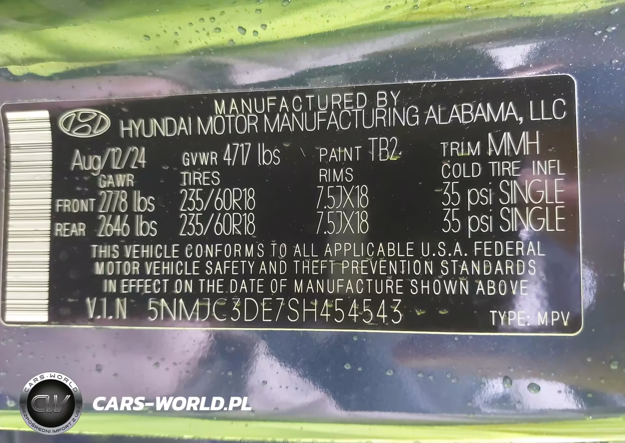 2025 Hyundai Tucson Sel Convenience VIN:5NMJC3DE7SH454543 - 9