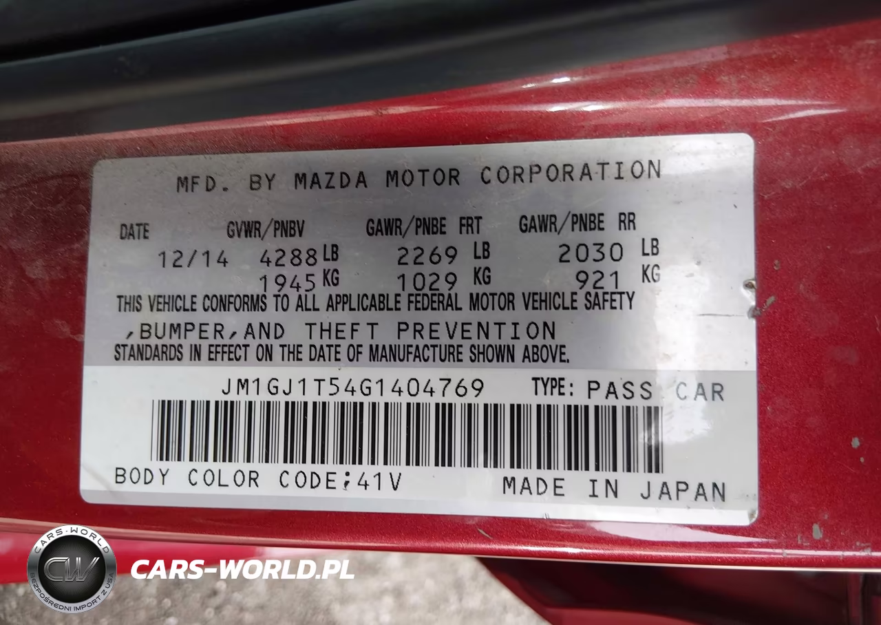 2016 Mazda Mazda6 I Touring VIN:JM1GJ1T54G1404769 - 9