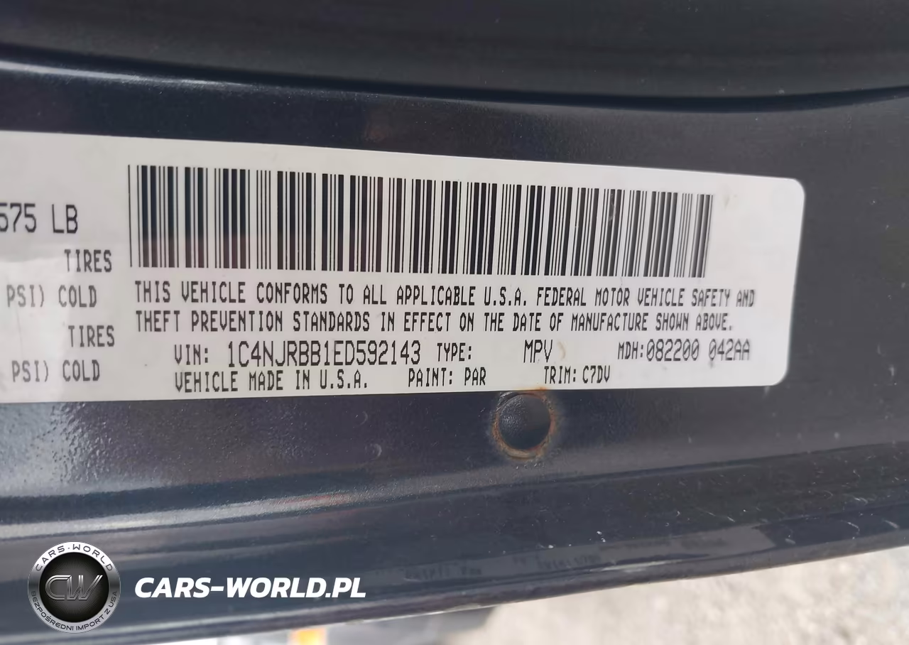 2014 Jeep Patriot Sport VIN:1C4NJRBB1ED592143 - 9