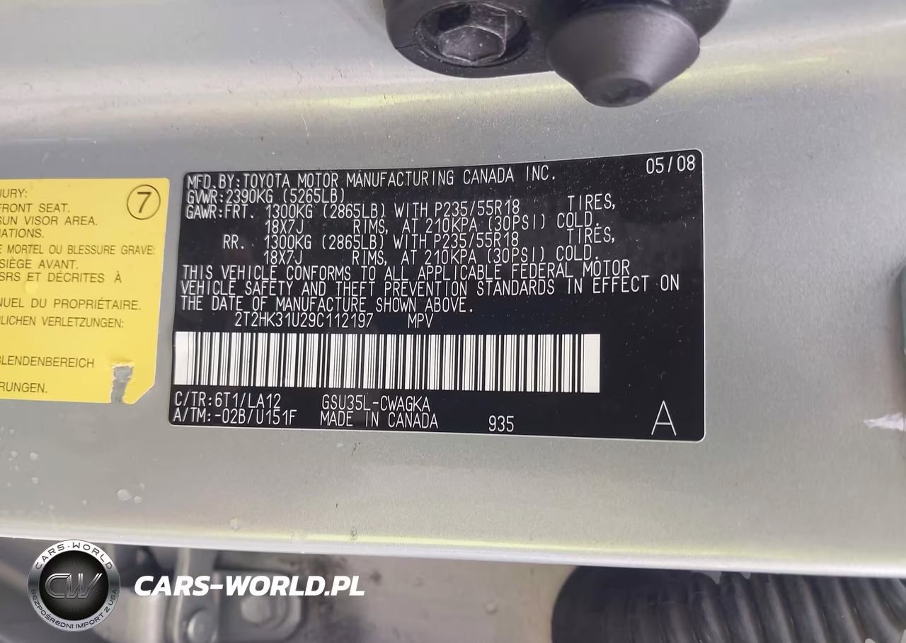 2009 Lexus Rx 350 VIN:2T2HK31U29C112197 - 9