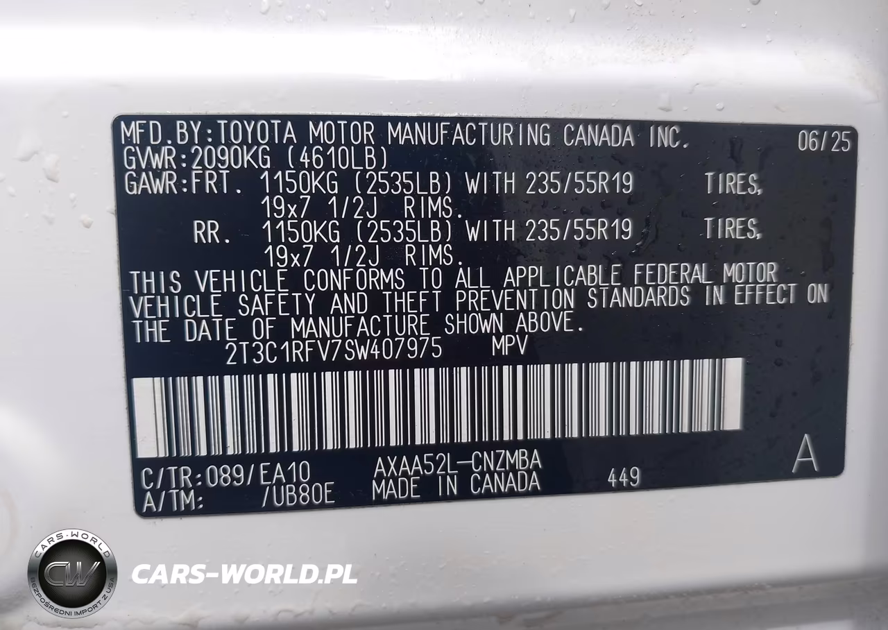 2025 Toyota Rav4 Xle Premium VIN:2T3C1RFV7SW407975 - 9