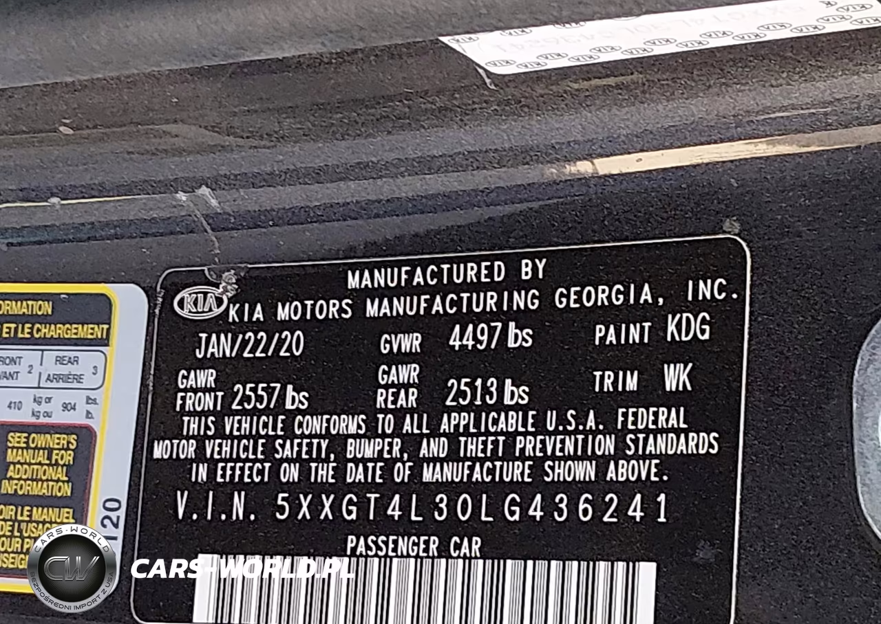 2020 Kia Optima Lx VIN:5XXGT4L30LG436241 - 9