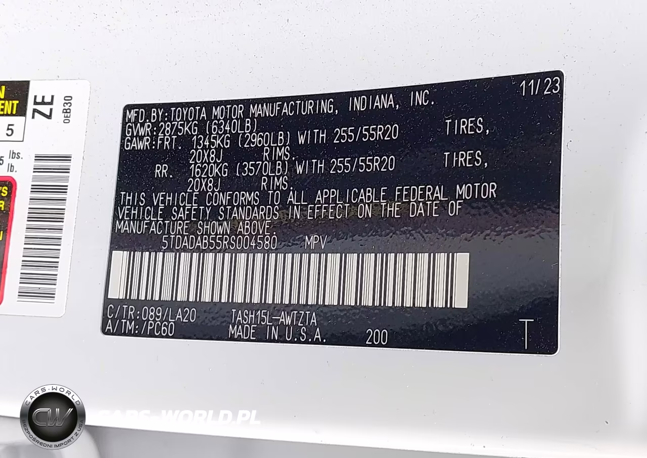 2024 Toyota Grand Highlander Hybrid Platinum Max VIN:5TDADAB55RS004580 - 9