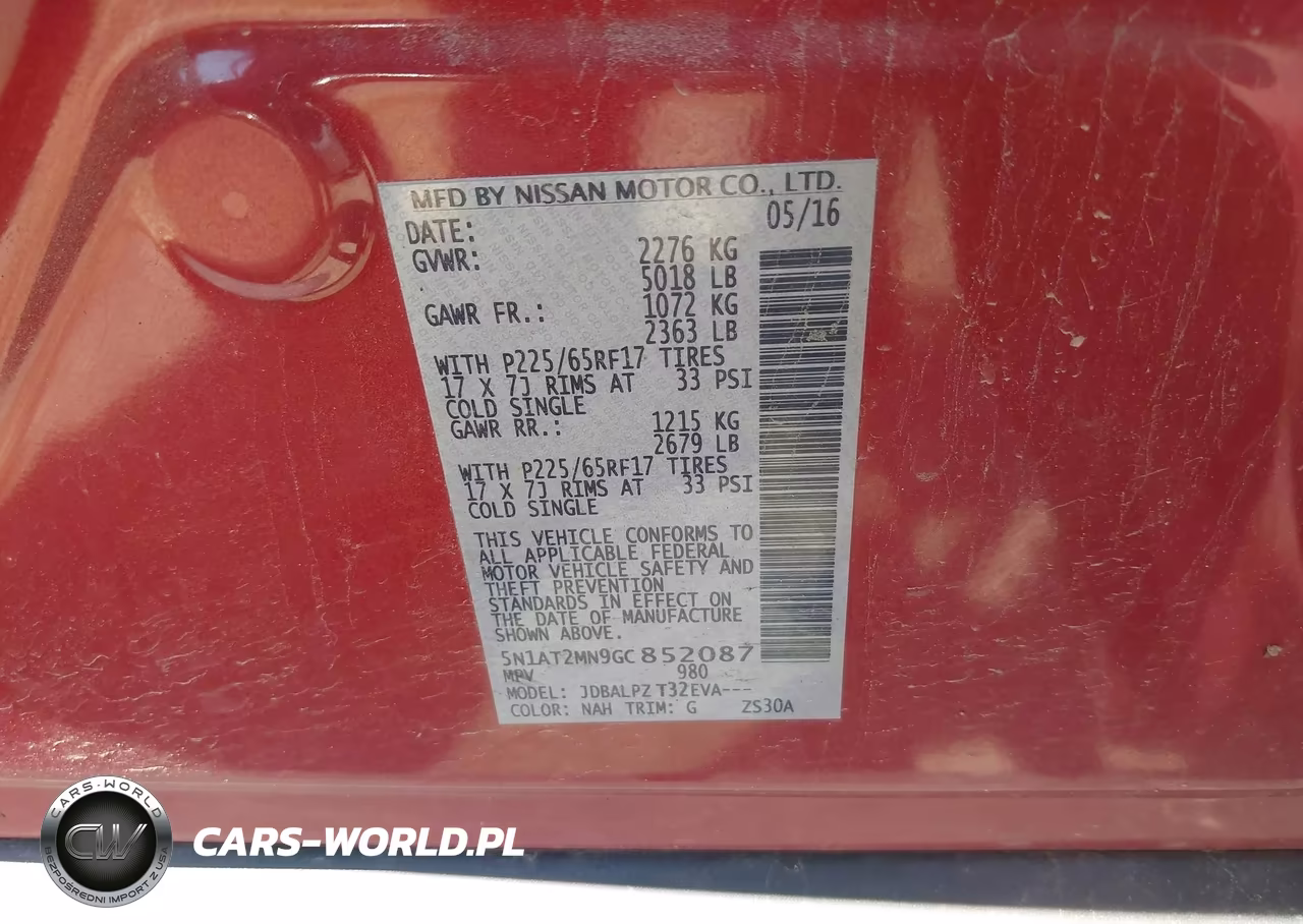 2016 Nissan Rogue S VIN:5N1AT2MN9GC852087 - 9