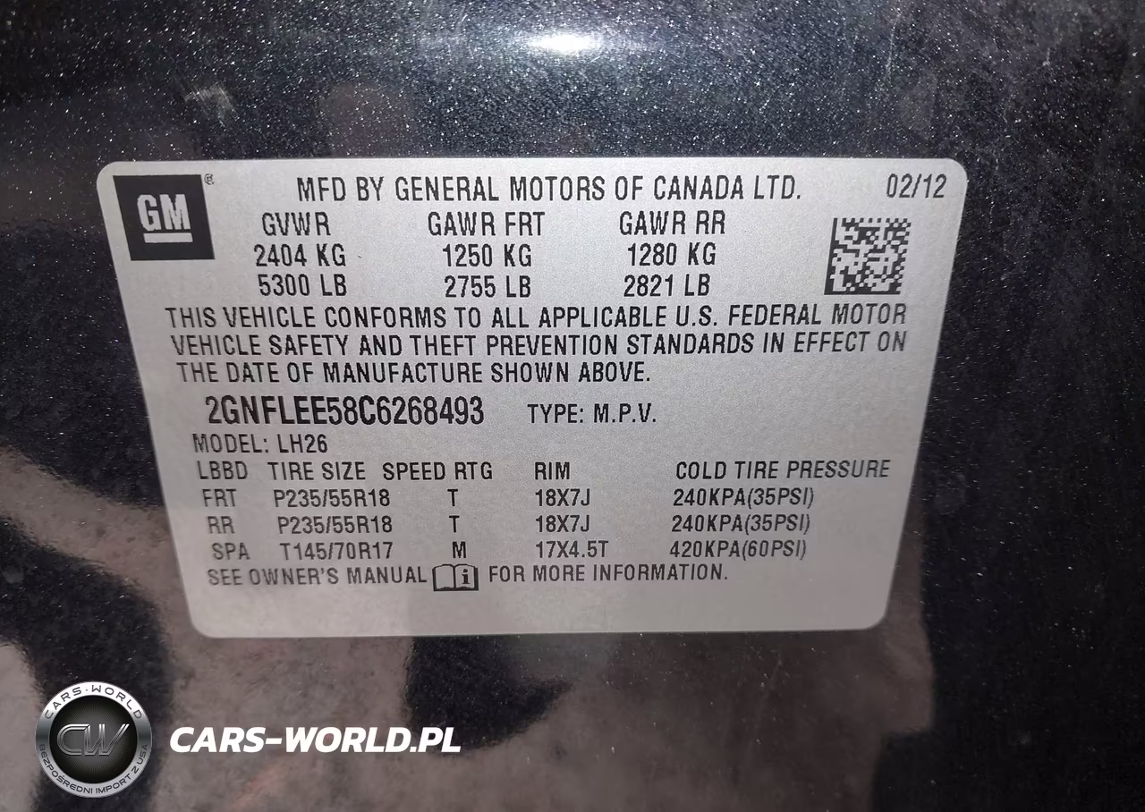 2012 Chevrolet Equinox 1Lt VIN:2GNFLEE58C6268493 - 9