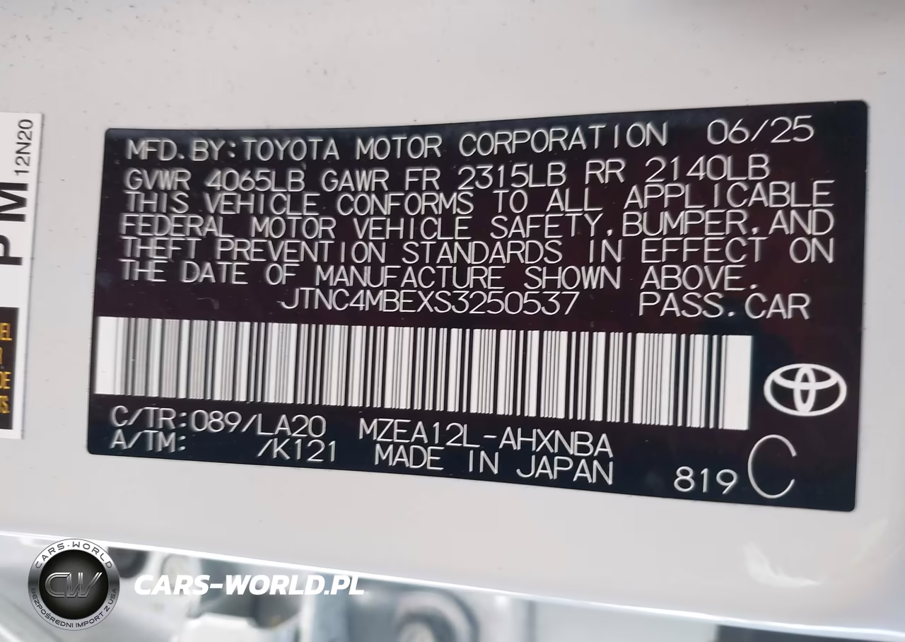 2025 Toyota Corolla Xse VIN:JTNC4MBEXS3250537 - 9