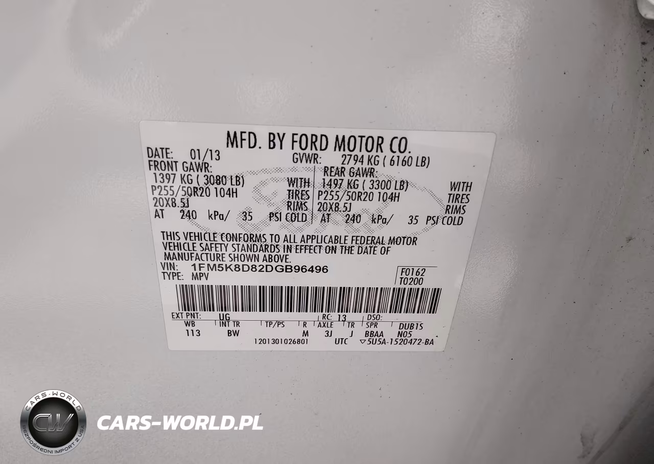 2013 Ford Explorer Xlt VIN:1FM5K8D82DGB96496 - 9