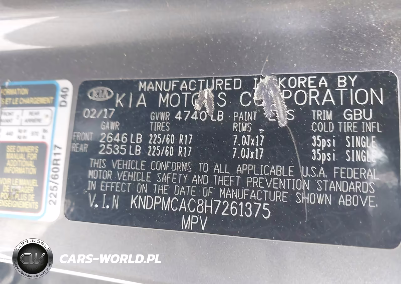 2017 Kia Sportage Lx VIN:KNDPMCAC8H7261375 - 9