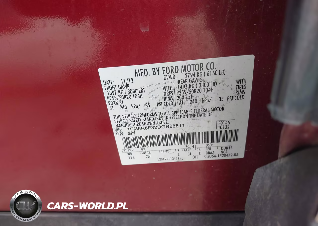 2013 Ford Explorer Limited VIN:1FM5K8F82DGB68811 - 9