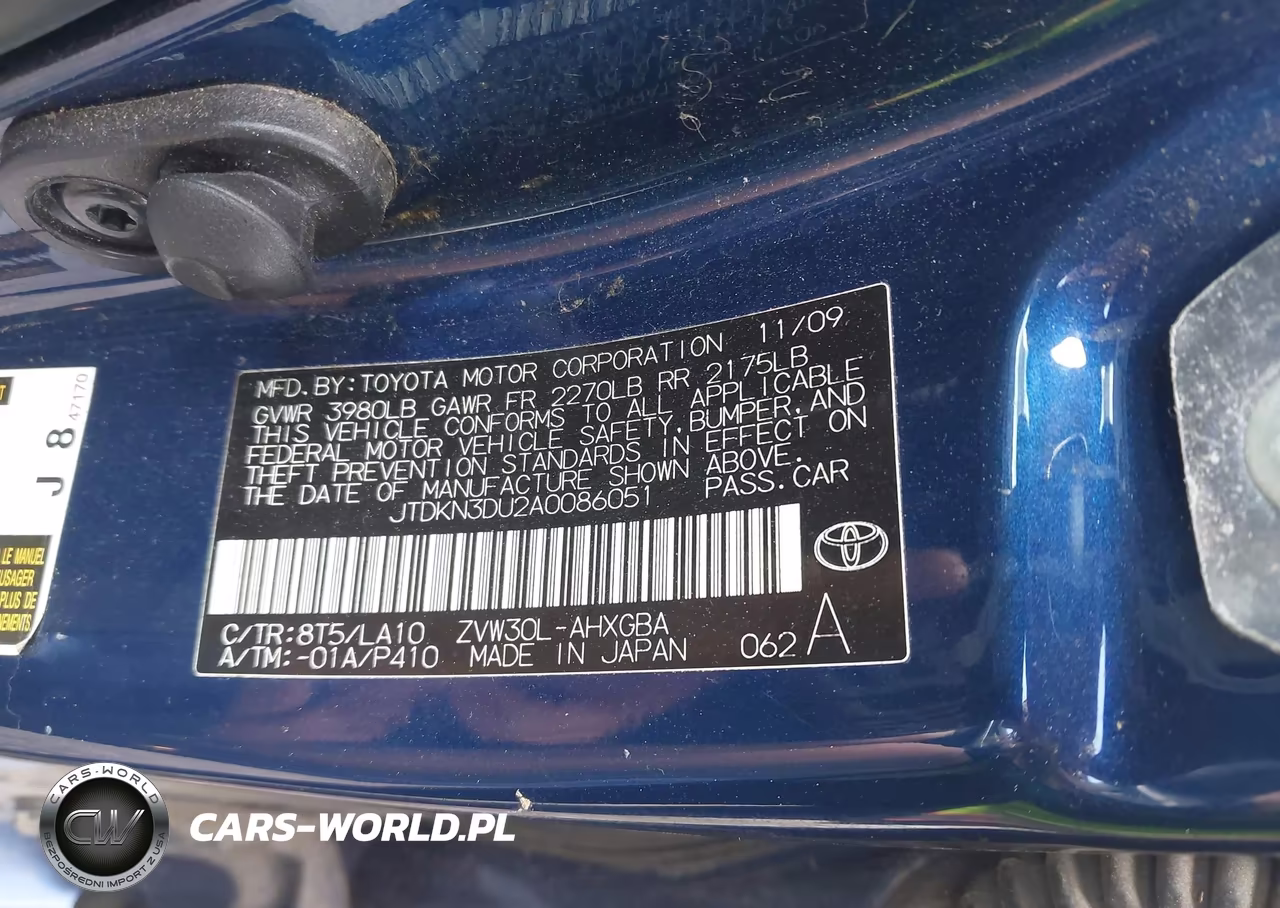 2010 Toyota Prius Iv VIN:JTDKN3DU2A0086051 - 9