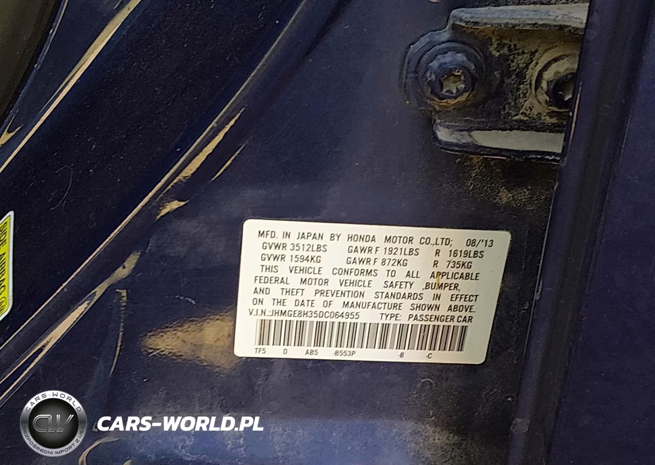 2013 Honda Fit VIN:JHMGE8H35DC064955 - 9