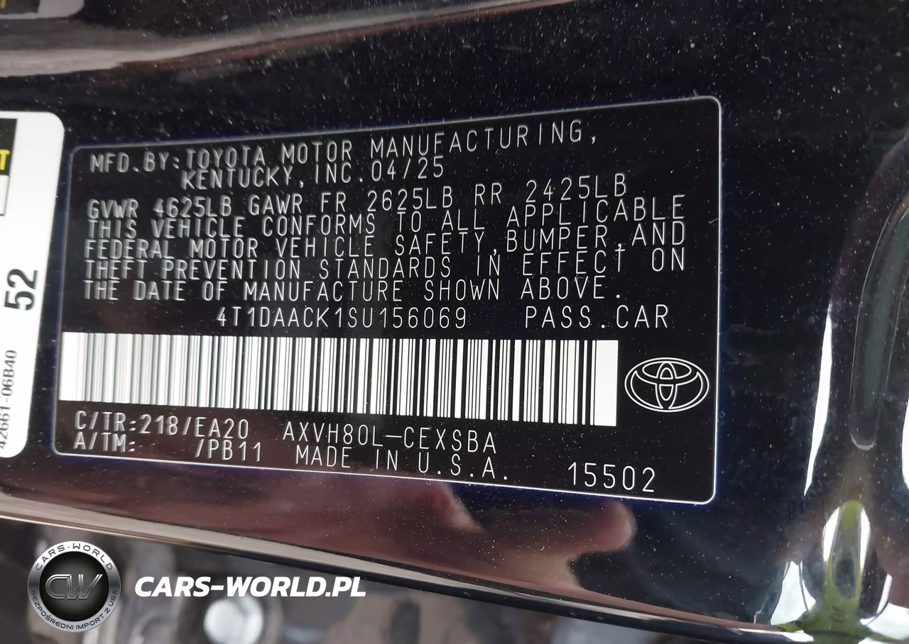 2025 Toyota Camry Se VIN:4T1DAACK1SU156069 - 9