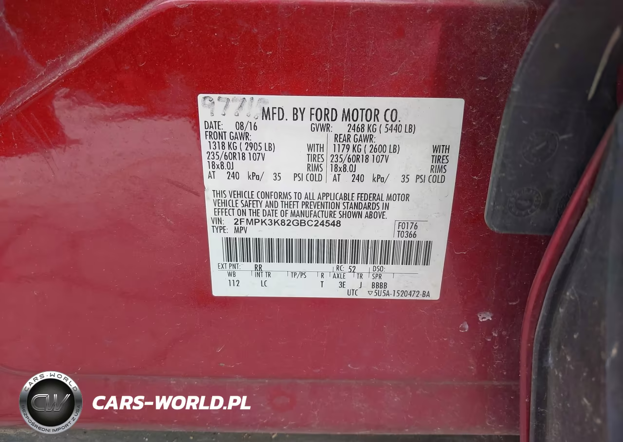 2016 Ford Edge Titanium VIN:2FMPK3K82GBC24548 - 9