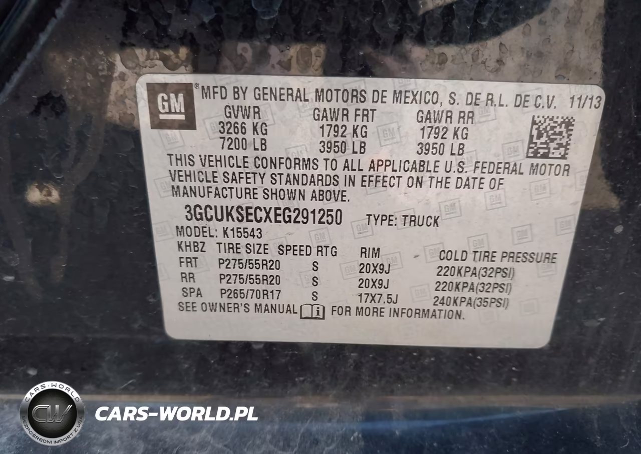 2014 Chevrolet Silverado 1500 1Lz VIN:3GCUKSECXEG291250 - 9