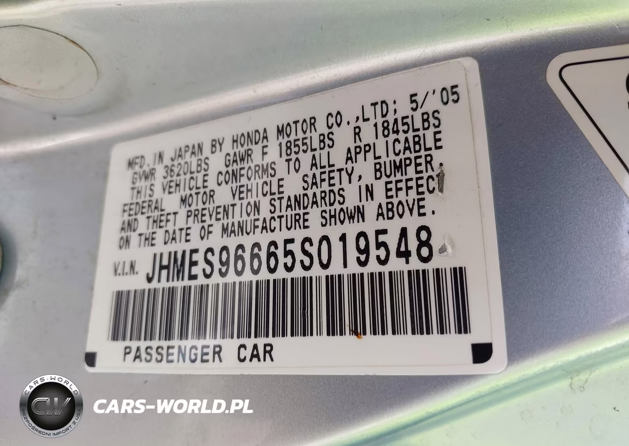2005 Honda Civic Hybrid VIN:JHMES96665S019548 - 9