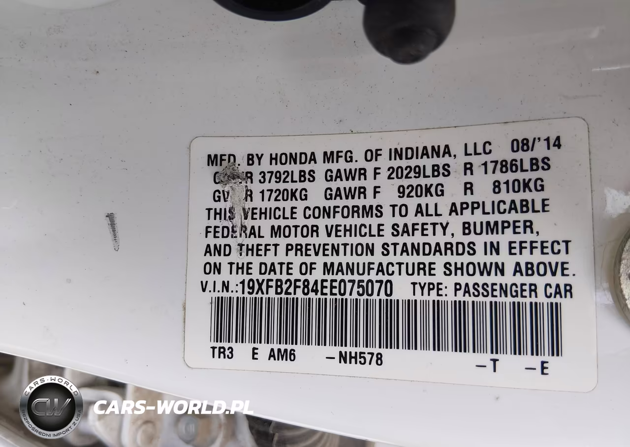 2014 Honda Civic Ex VIN:19XFB2F84EE075070 - 9