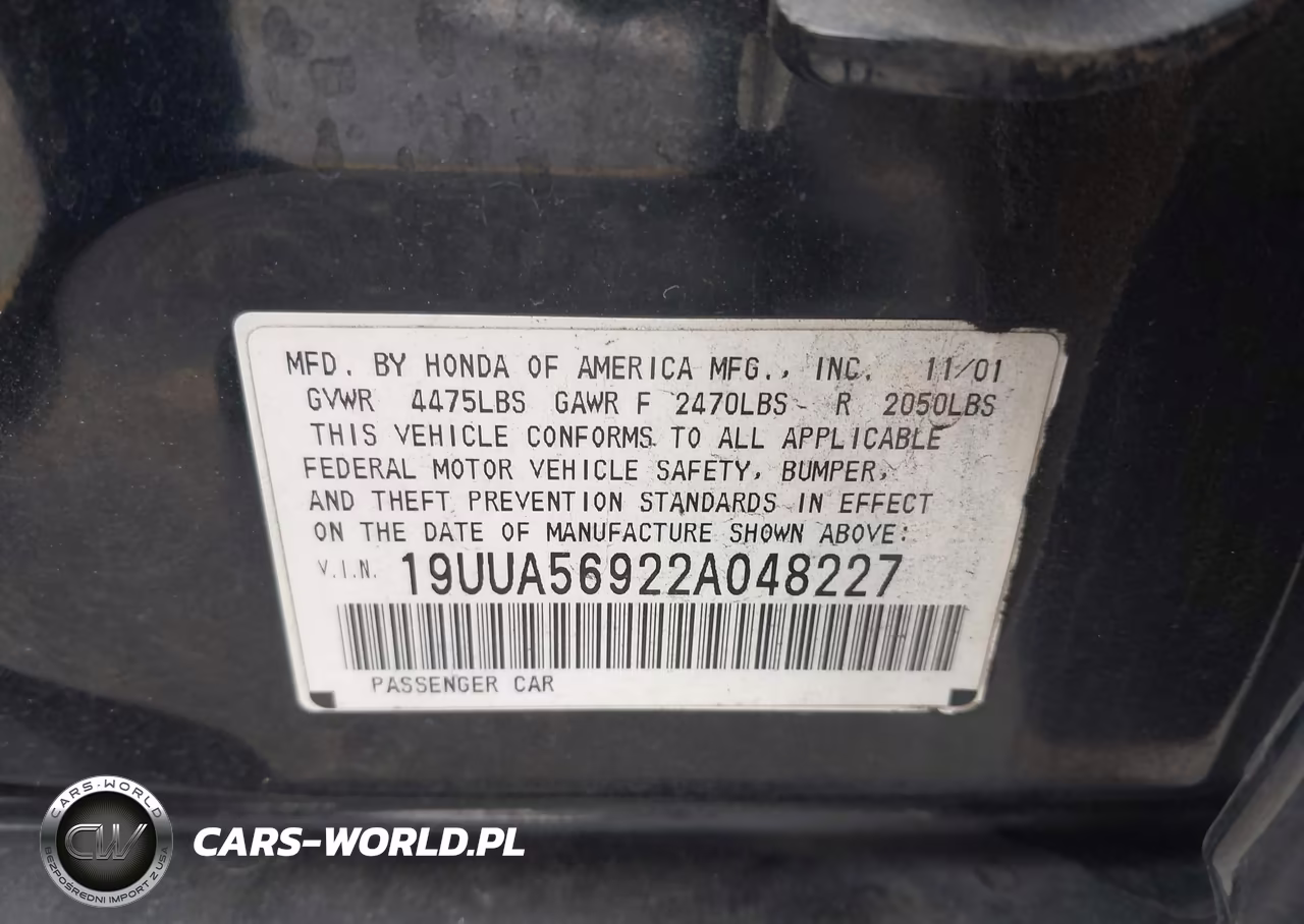 2002 Acura Tl 3.2 Type S VIN:19UUA56922A048227 - 9
