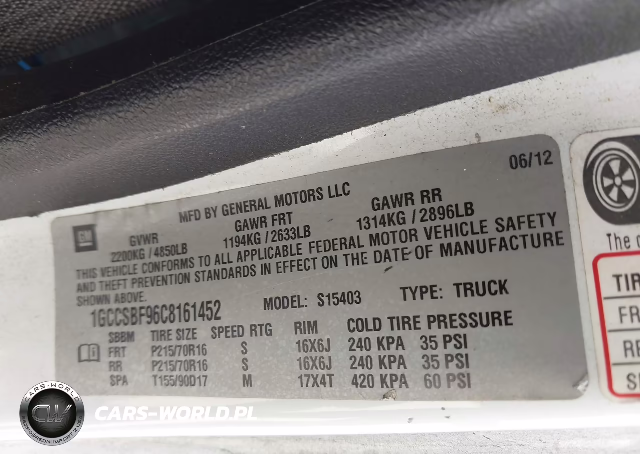 2012 Chevrolet Colorado Work Truck VIN:1GCCSBF96C8161452 - 9
