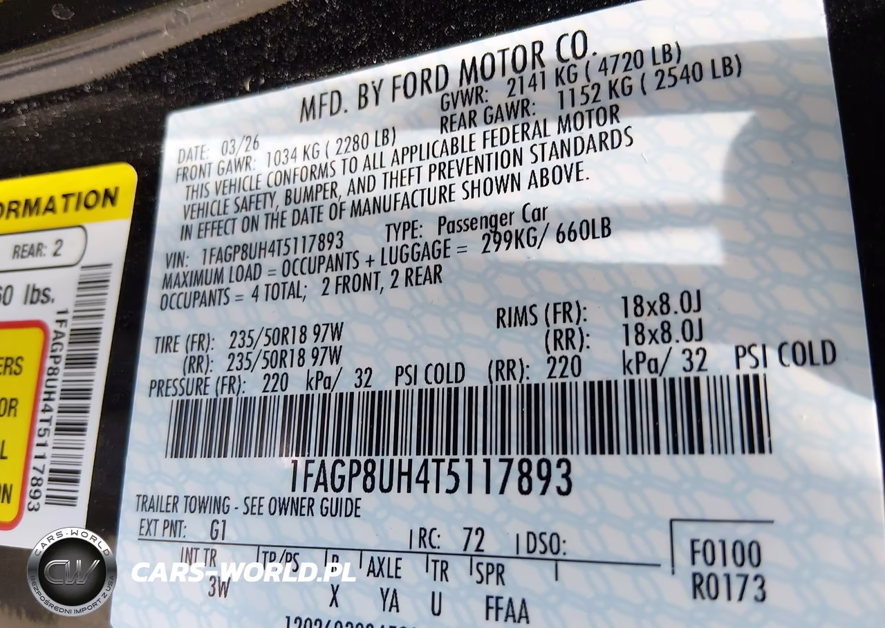 2026 Ford Mustang Ecoboost Premium VIN:1FAGP8UH4T5117893 - 9