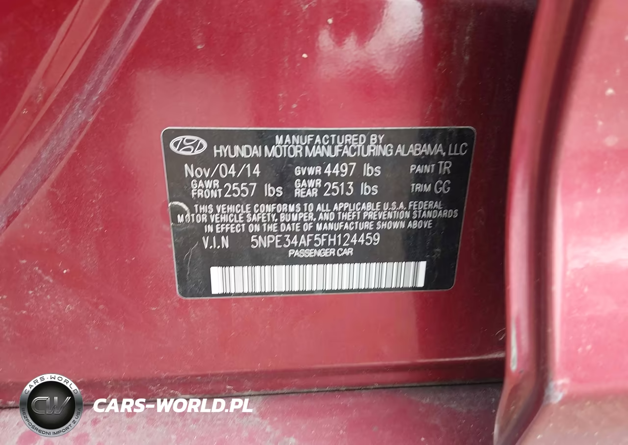 2015 Hyundai Sonata Sport VIN:5NPE34AF5FH124459 - 9