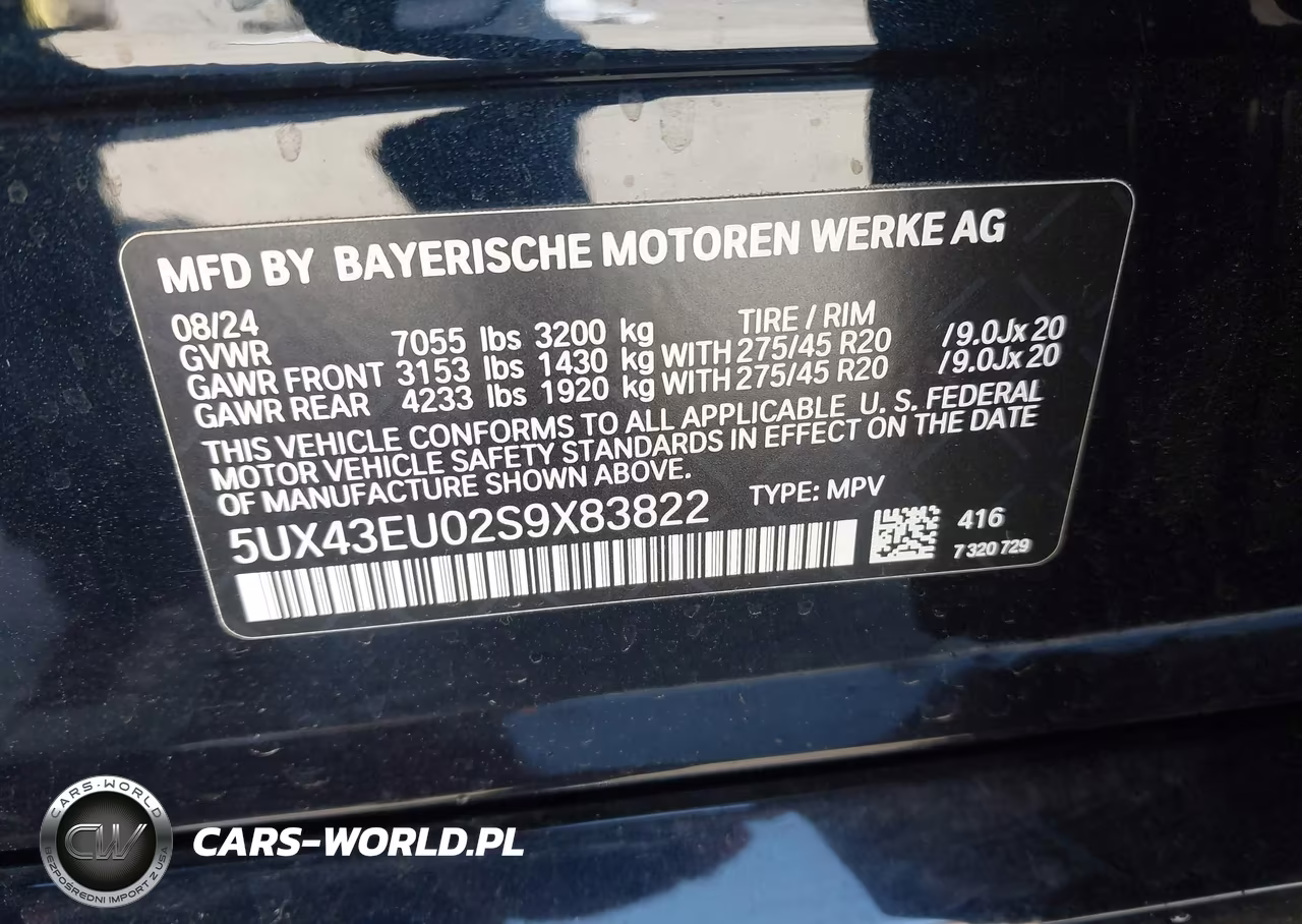 2025 BMW X5 Phev xDrive50E VIN:5UX43EU02S9X83822 - 9