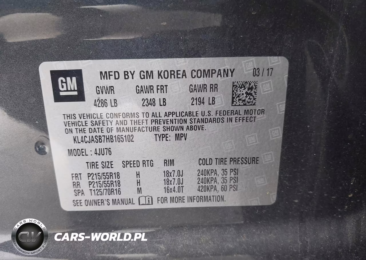 2017 Buick Encore Preferred VIN:KL4CJASB7HB165102 - 9