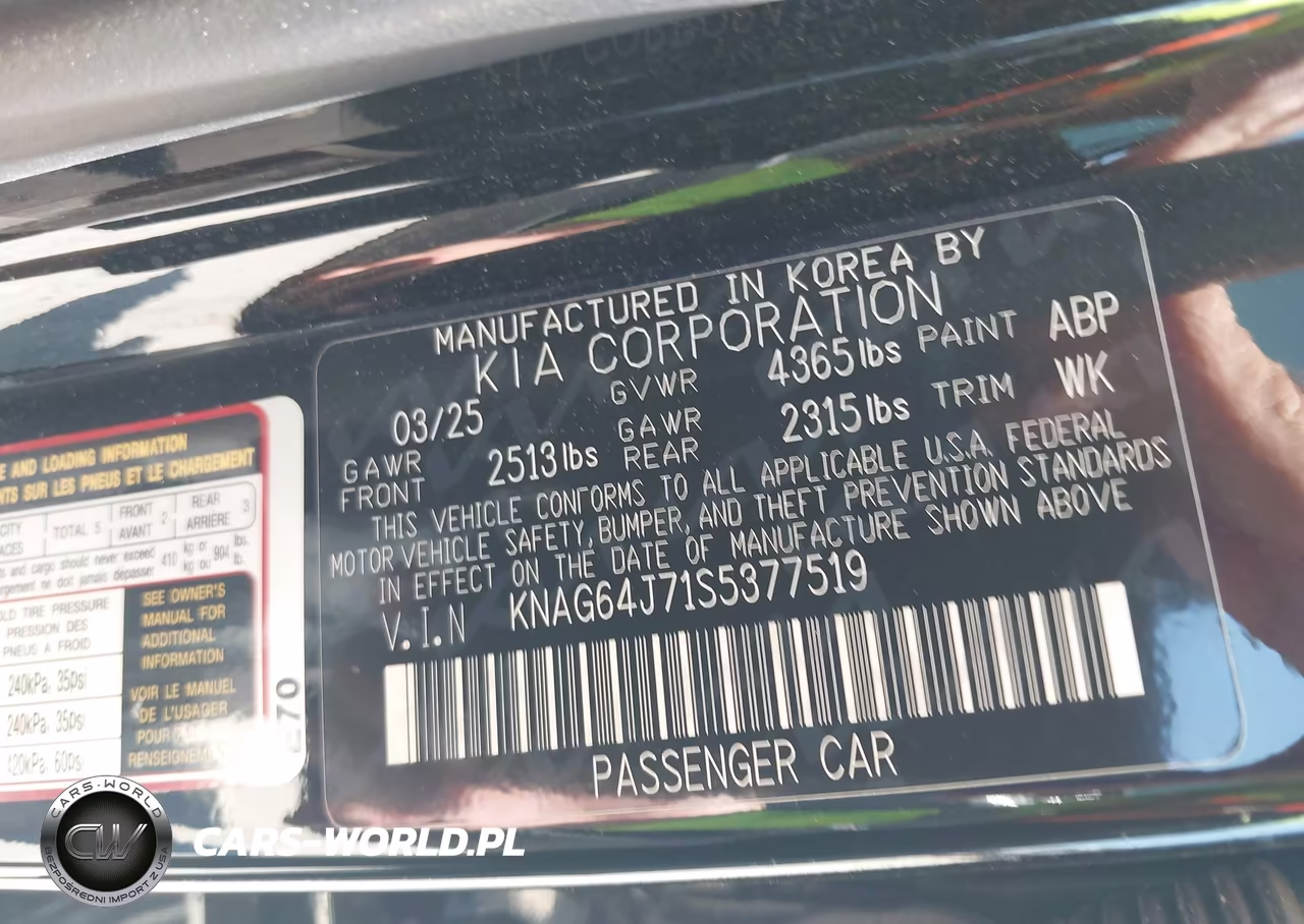 2025 Kia K5 Gt-Line VIN:KNAG64J71S5377519 - 9