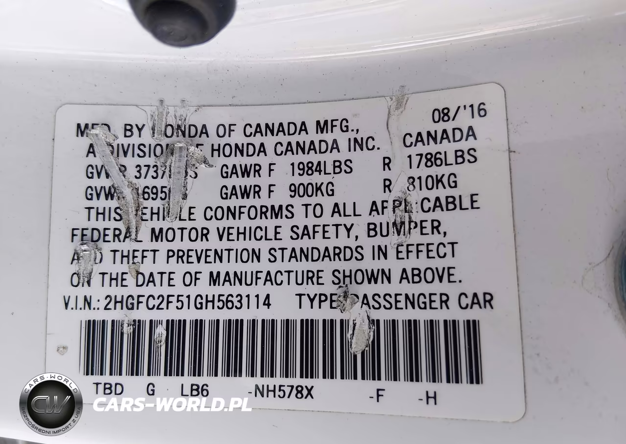 2016 Honda Civic Lx VIN:2HGFC2F51GH563114 - 9