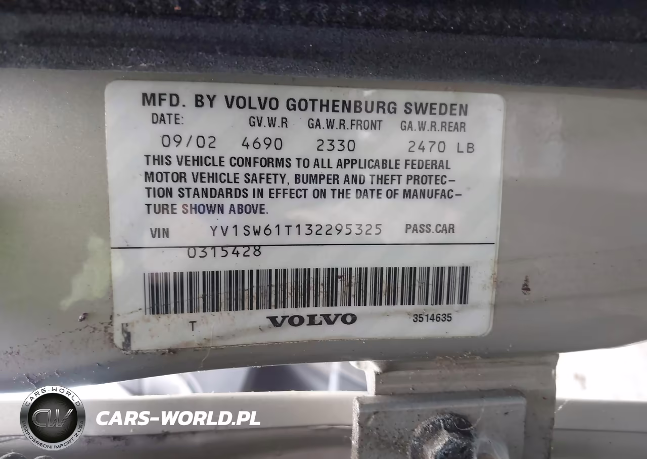 2003 Volvo V70 2.4 VIN:YV1SW61T132295325 - 9
