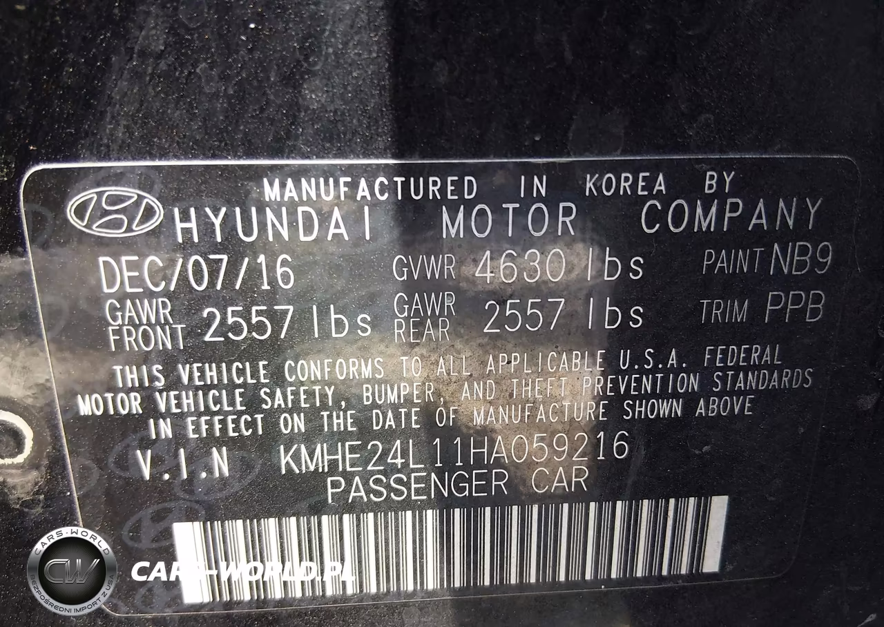 2017 Hyundai Sonata Hybrid Se VIN:KMHE24L11HA059216 - 9