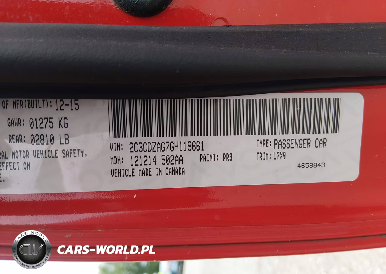 2016 Dodge Challenger Sxt VIN:2C3CDZAG7GH119661 - 9