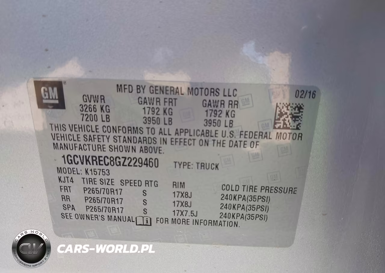 2016 Chevrolet Silverado 1500 1Lt VIN:1GCVKREC8GZ229460 - 9