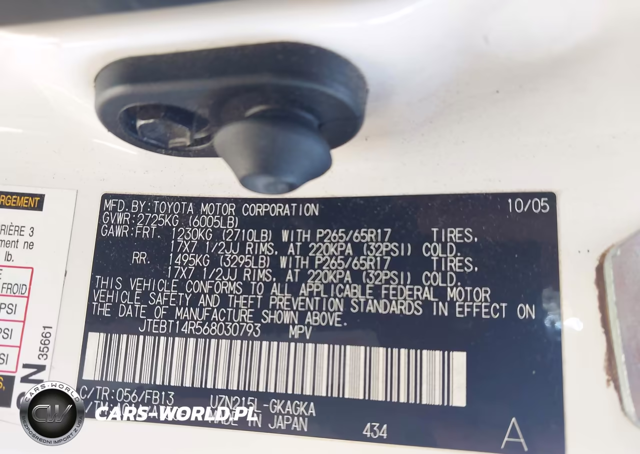 2006 Toyota 4Runner Sr5 Sport V8 VIN:JTEBT14R568030793 - 9