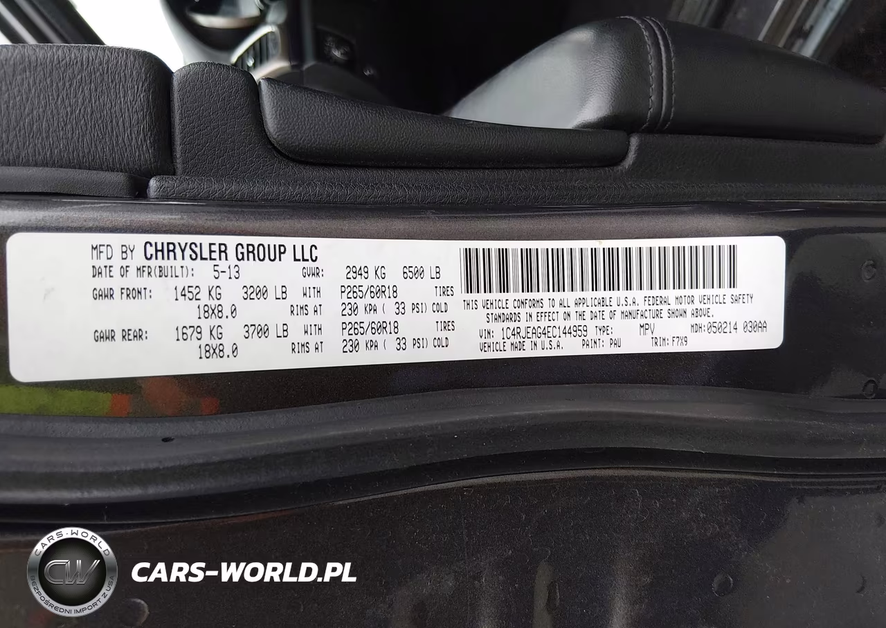 2014 Jeep Grand Cherokee Laredo VIN:1C4RJEAG4EC144959 - 9