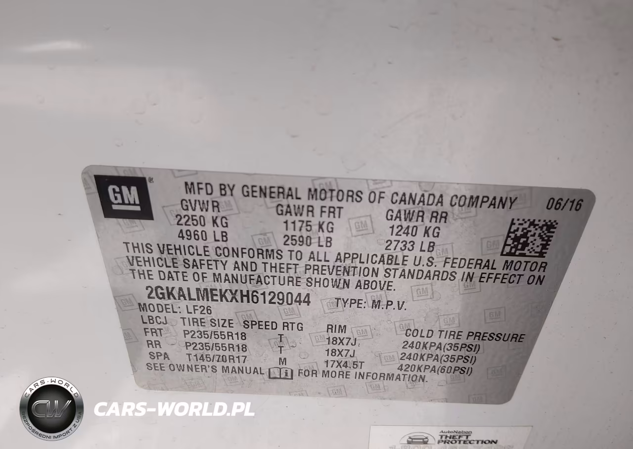 2017 GMC Terrain Sle-1 VIN:2GKALMEKXH6129044 - 9