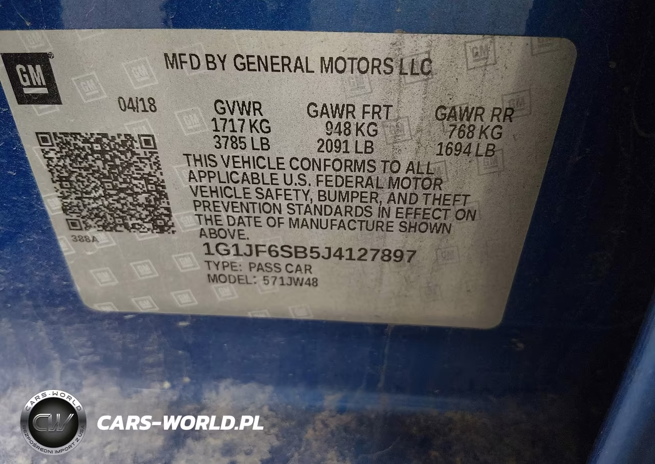 2018 Chevrolet Sonic Premier Auto VIN:1G1JF6SB5J4127897 - 9