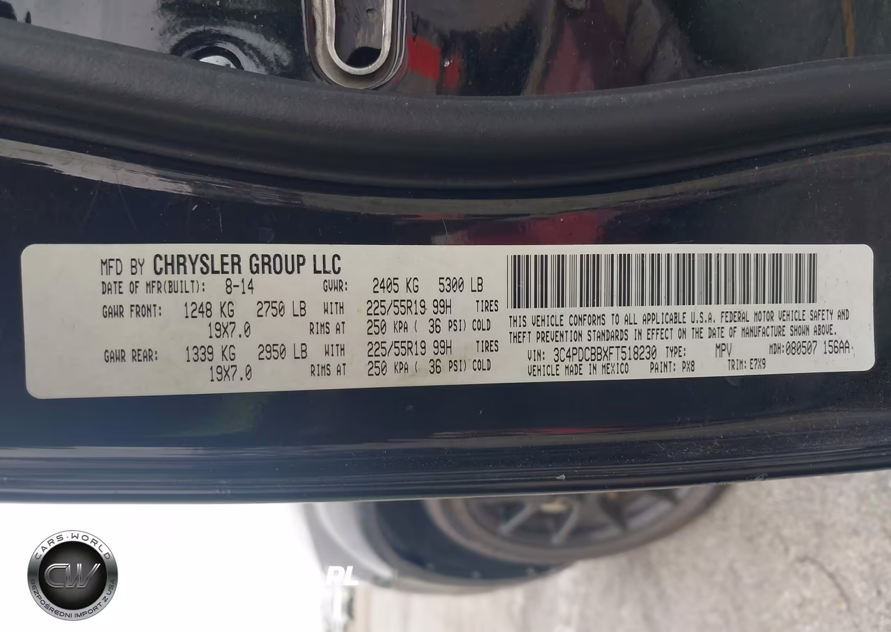 2015 Dodge Journey Sxt VIN:3C4PDCBBXFT518230 - 9