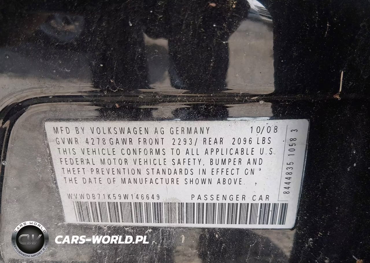 2009 Volkswagen Rabbit S VIN:WVWDB71K59W146649 - 9
