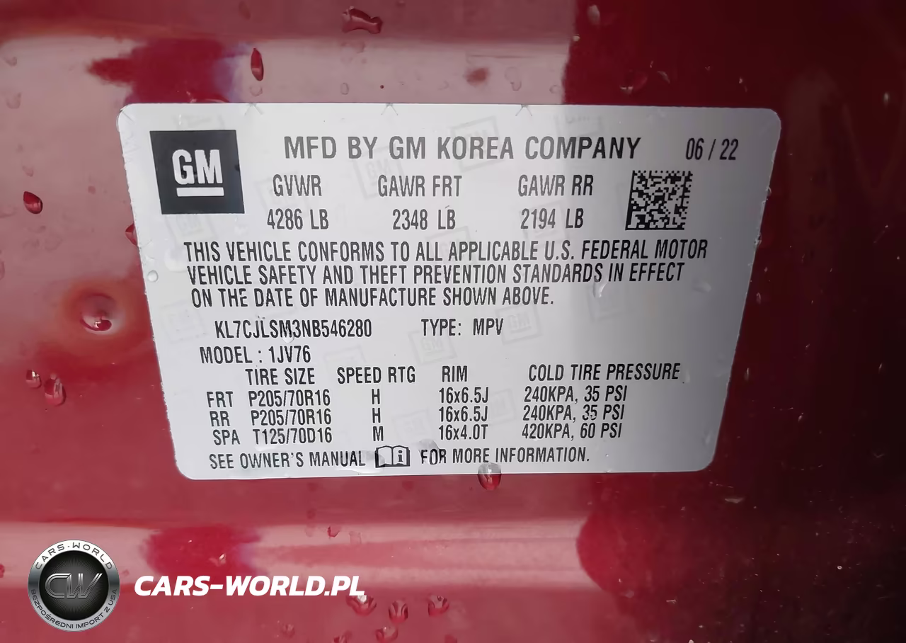 2022 Chevrolet Trax Fwd Lt VIN:KL7CJLSM3NB546280 - 9
