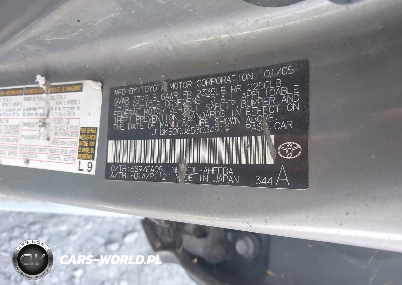 2005 Toyota Prius VIN:JTDKB20U653034919 - 9