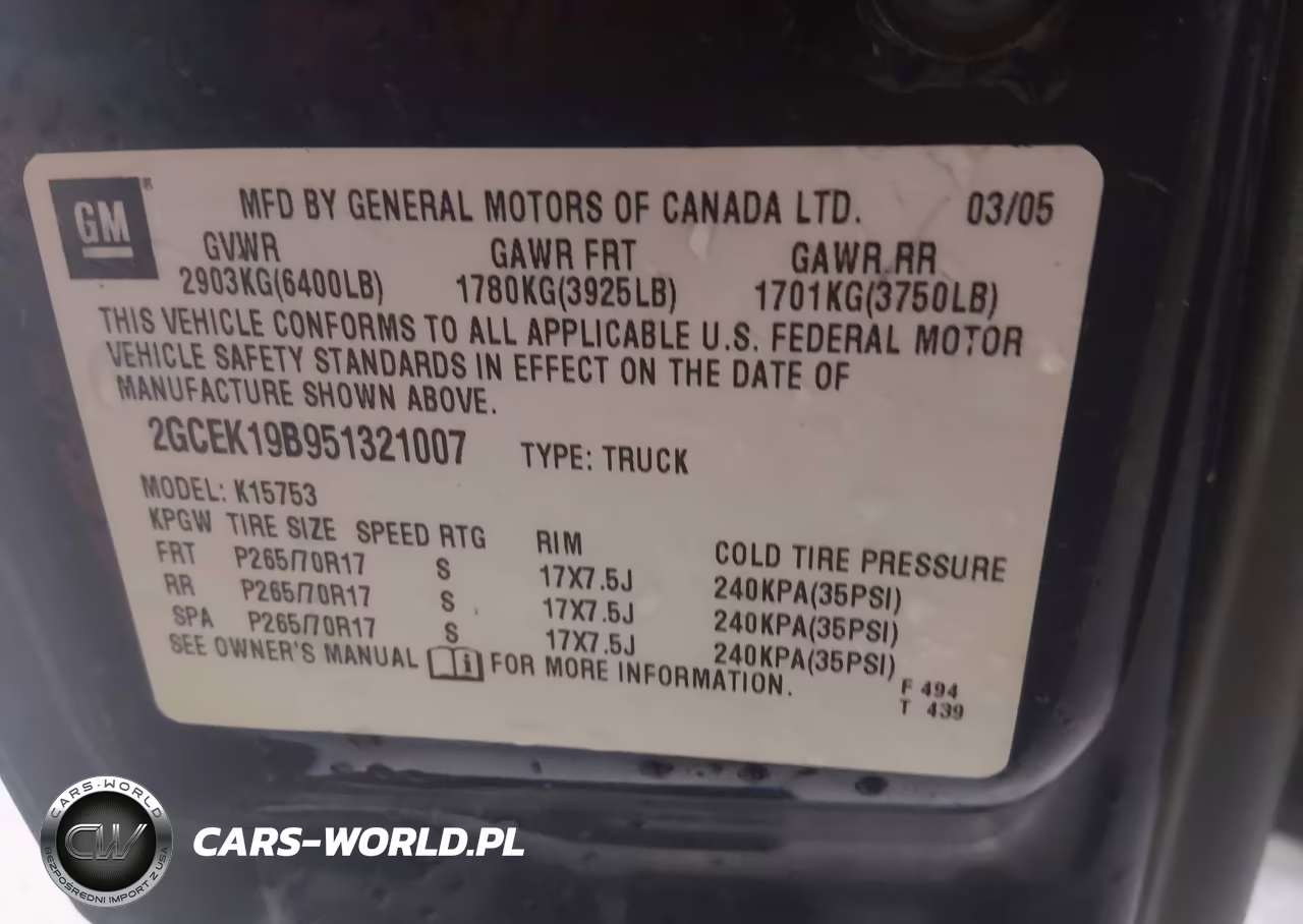 2005 Chevrolet Silverado 1500 Z71 VIN:2GCEK19B951321007 - 9