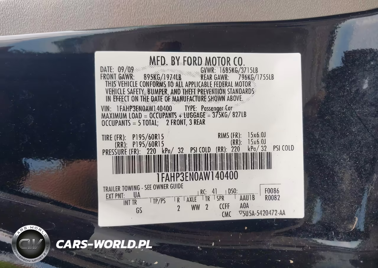 2010 Ford Focus S VIN:1FAHP3EN0AW140400 - 9