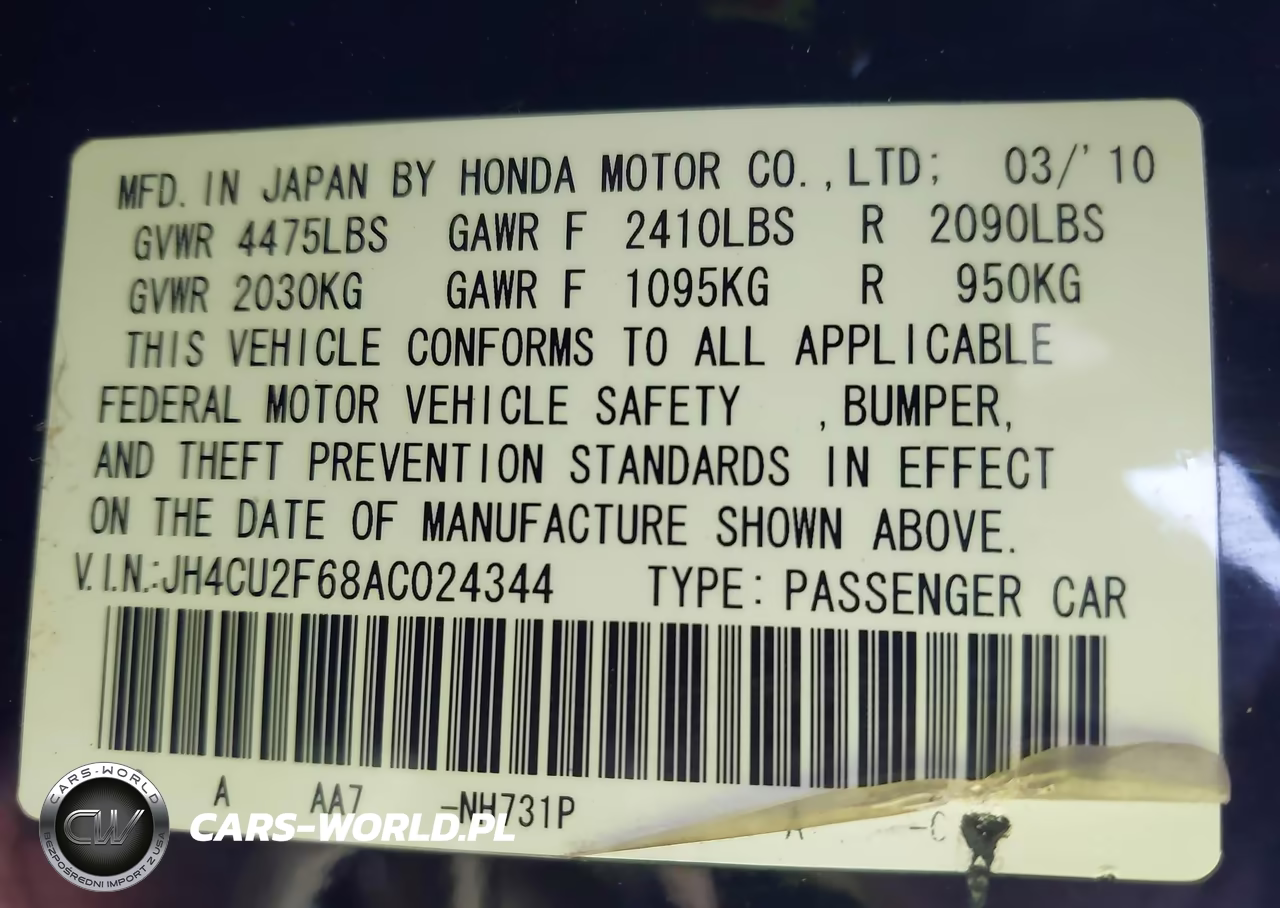 2010 Acura Tsx 2.4 VIN:JH4CU2F68AC024344 - 9