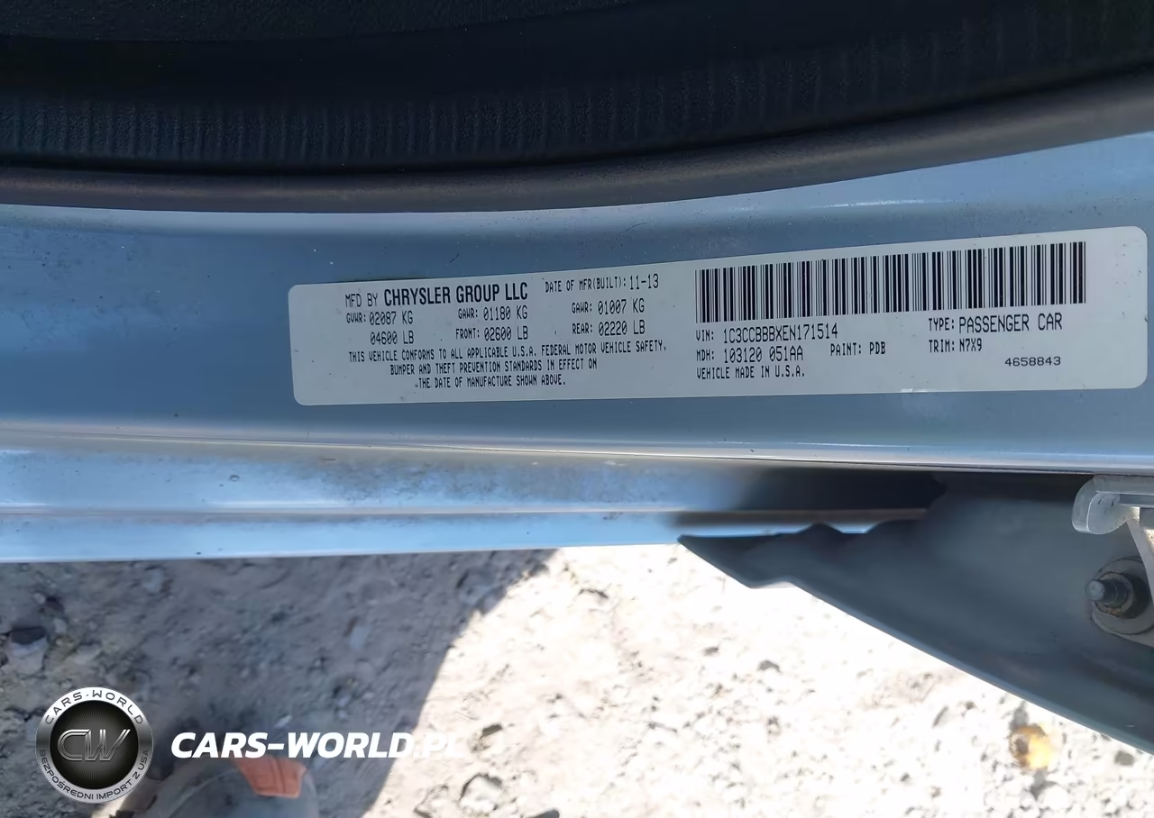 2014 Chrysler 200 Touring VIN:1C3CCBBBXEN171514 - 9