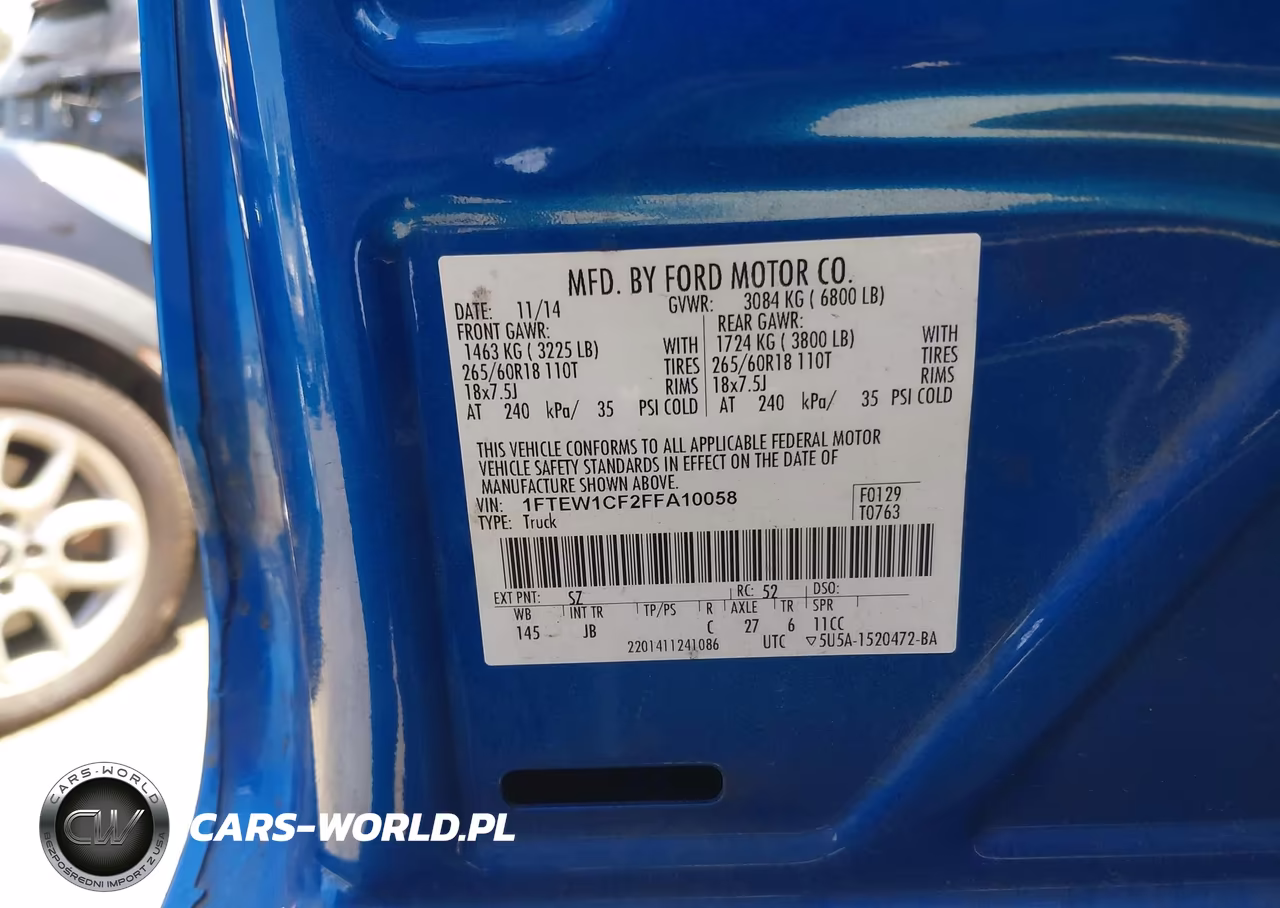 2015 Ford F-150 Xlt VIN:1FTEW1CF2FFA10058 - 9