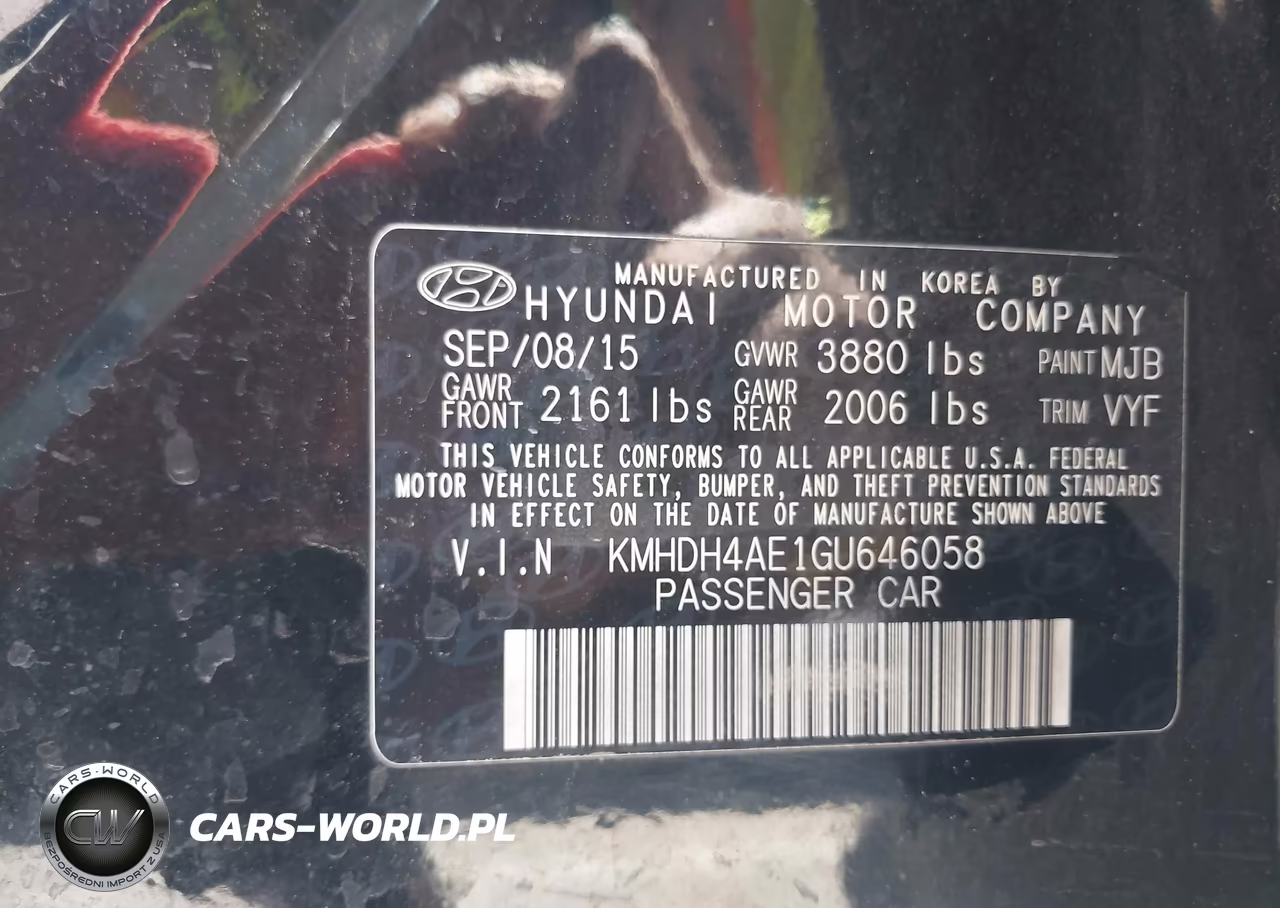 2016 Hyundai Elantra Se VIN:KMHDH4AE1GU646058 - 9