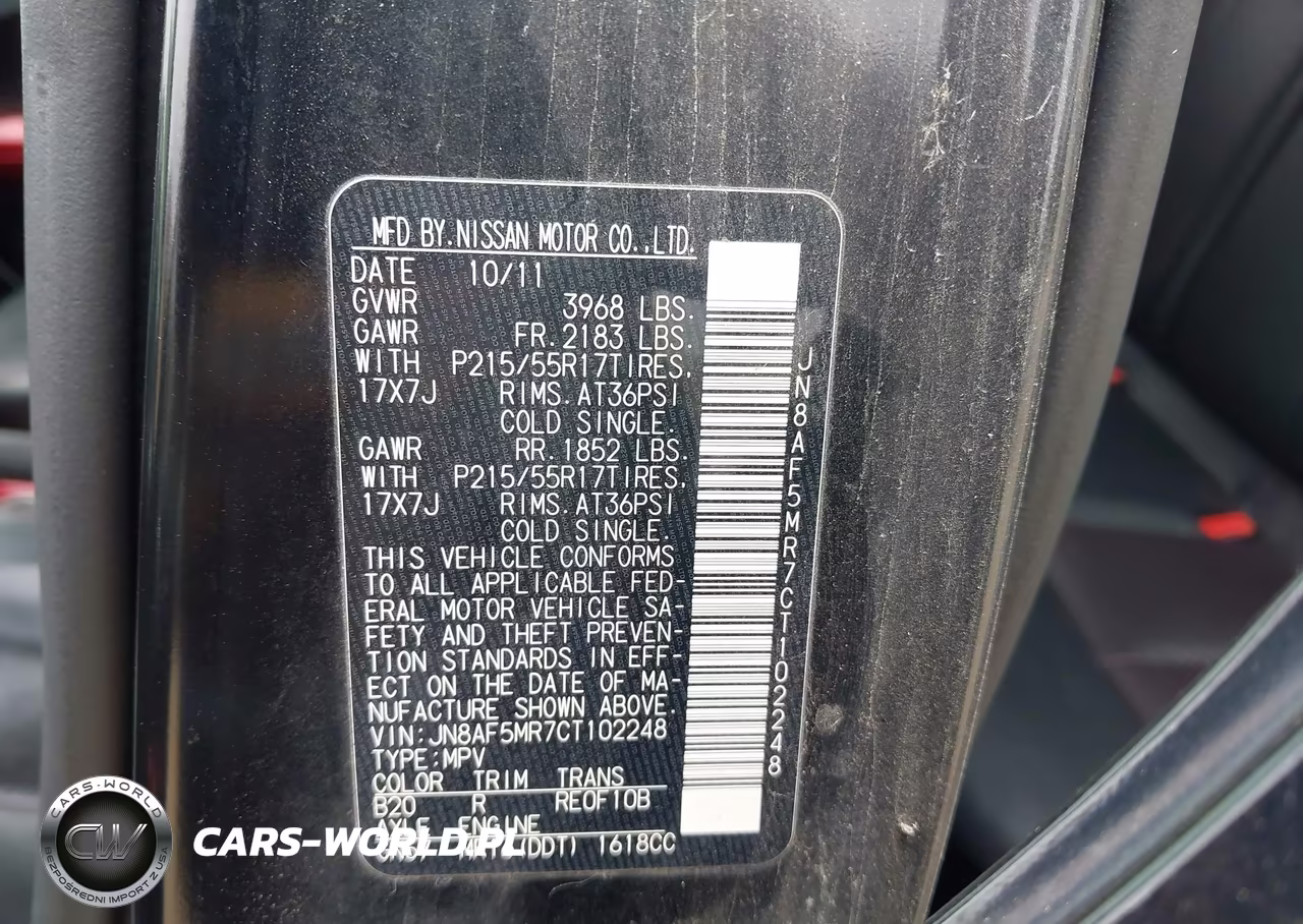 2012 Nissan Juke Sl VIN:JN8AF5MR7CT102248 - 9