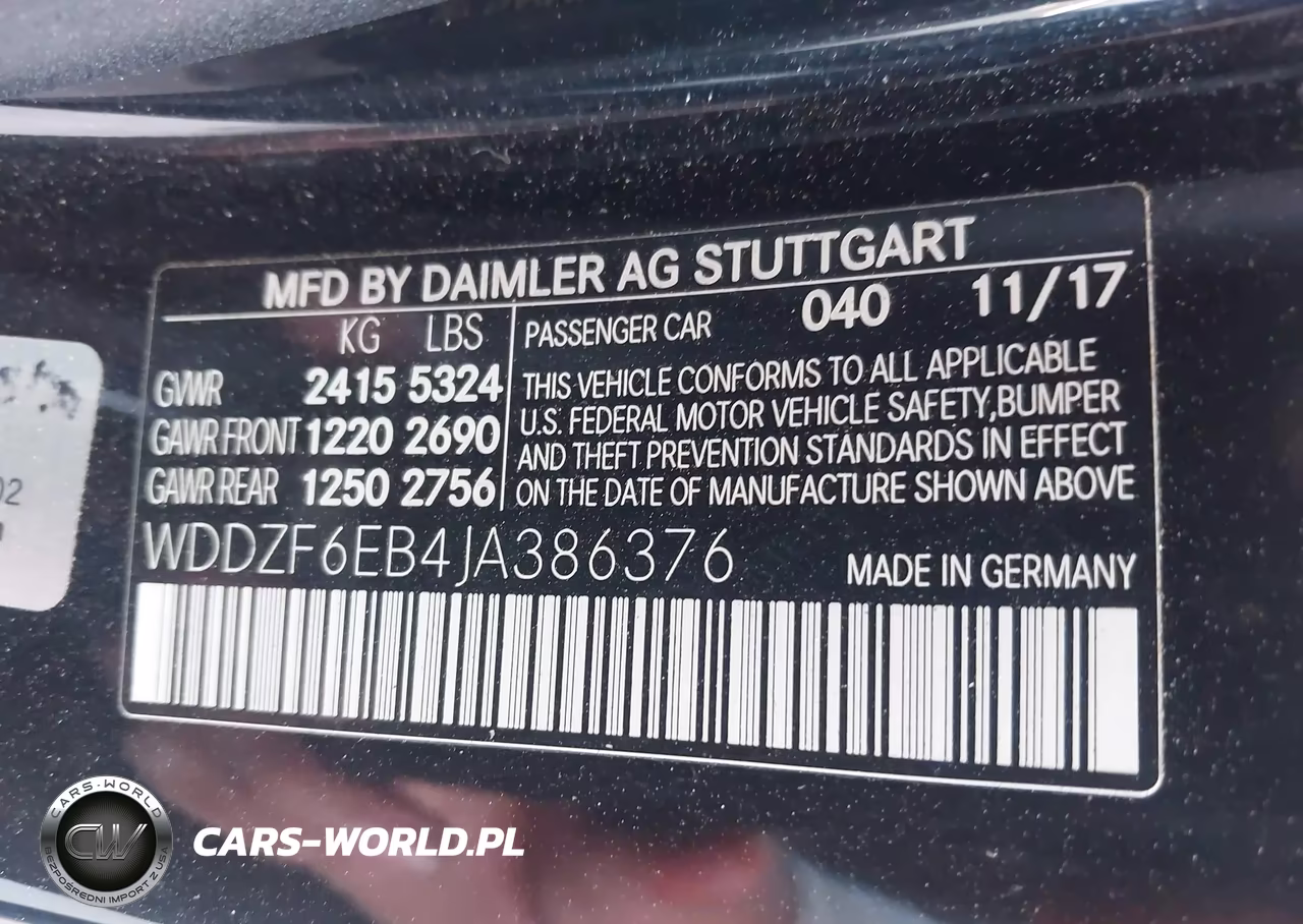 2018 Mercedes-Benz Amg E 43 4Matic VIN:WDDZF6EB4JA386376 - 9