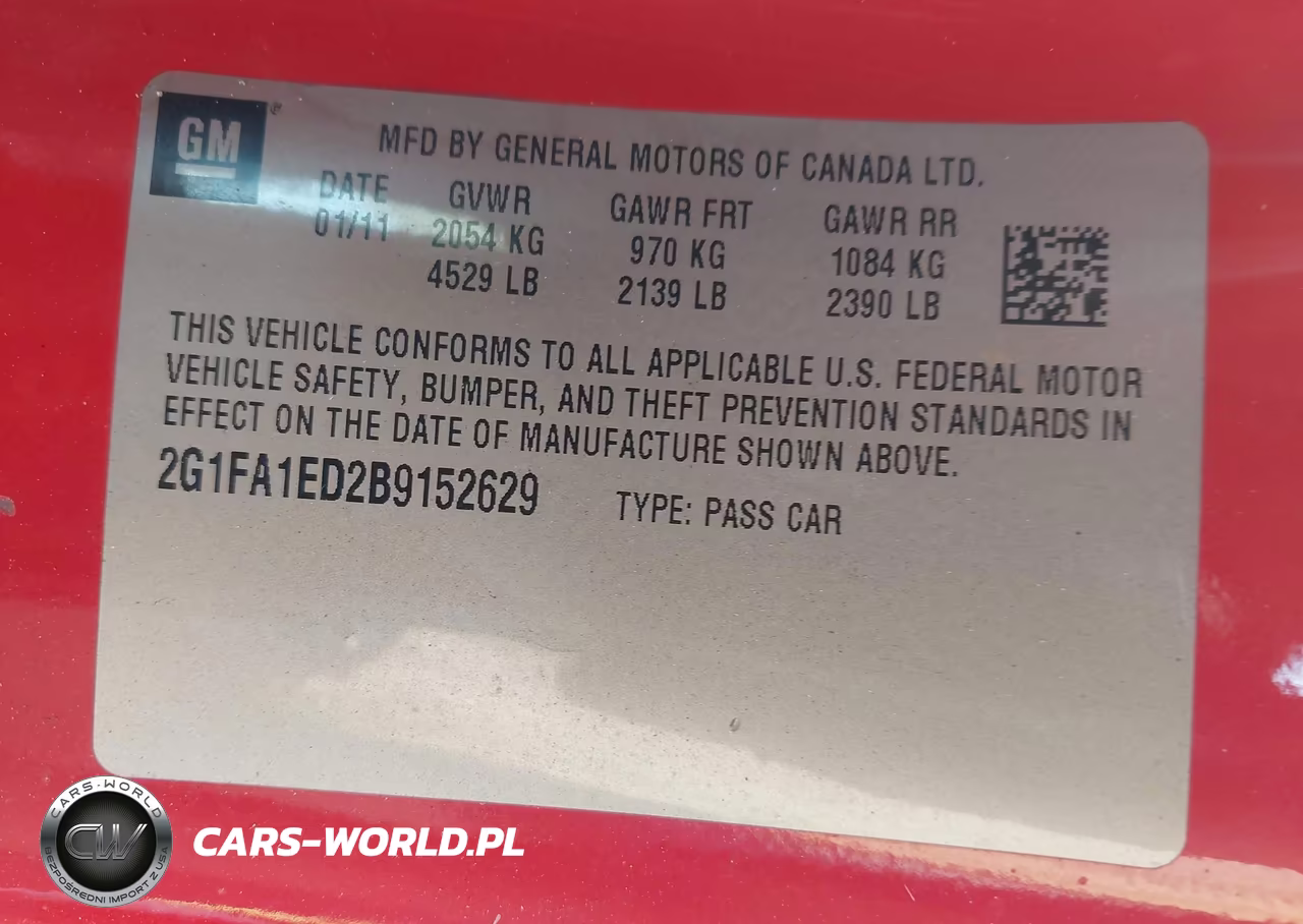 2011 Chevrolet Camaro 2Ls VIN:2G1FA1ED2B9152629 - 9