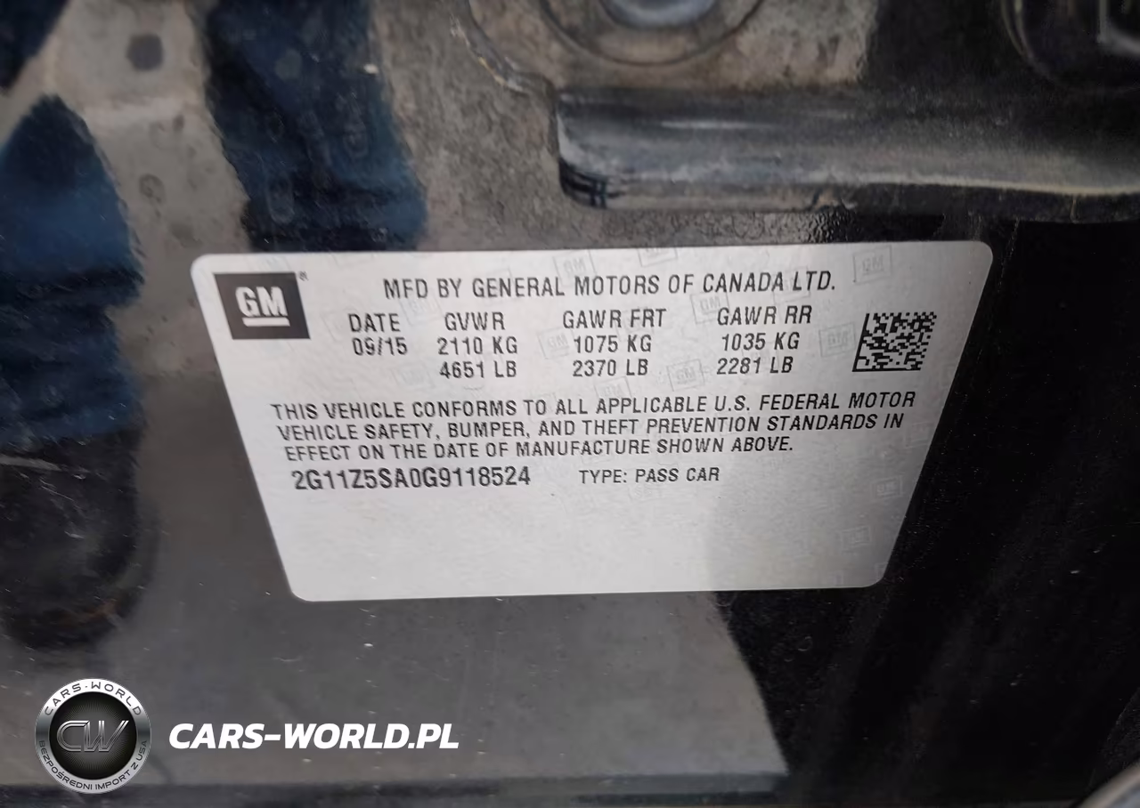 2016 Chevrolet Impala Ls VIN:2G11Z5SA0G9118524 - 9